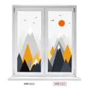 Рулонная штора Divino DelDecor 68x170 см цвет бело-серо-оранжевый/черный MRB-0323-5