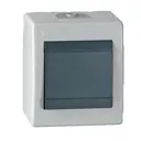 Выключатель накладной Aling-conel Power 251.1A 1 клавиша цвет серый/графитовый