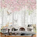 Фотообои флизелиновые Dekor vinil Сказочный лес с животными 300x270 см 9240dv