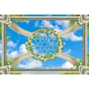 Фотообои Divino Купол с белыми розами 400x270 см F-060