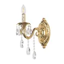 Настенный светильник Bohemia Ivele Crystal Al7901b10/1/175 b g цвет жёлтый/золотой