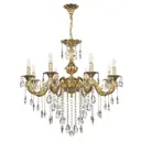 Люстра подвесная Bohemia Ivele Crystal Al79101.8.250.b.g 8 ламп 16 м² цвет жёлтый/золотой
