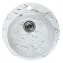 Мойка для кухни из искусственного камня Wisent WA05-13 Мрамор Бело-золотой 475x475