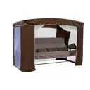 Качели садовые Zalger garden КС-2018/2 Амстердам 4-х местные до 400 кг коричневый
