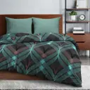 Комплект постельного белья Wenge евро бязь серо-бирюзовый