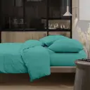 Комплект постельного белья Wenge 1.5-спальный перкаль бирюзовый