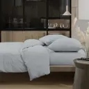 Комплект постельного белья Wenge Ashen A04097 2-спальный перкаль серый