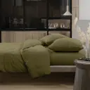 Комплект постельного белья Wenge Forest chill 896966 семейный перкаль хаки