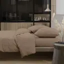 Комплект постельного белья Wenge Latte 896972 семейный перкаль бежевый