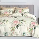 Комплект постельного белья Home mercury 33009 Рождение нимфы семейный поплин белый