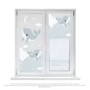 Рулонная штора Divino DelDecor 48x170 см цвет бело-серо-голубой MRB-0378-1