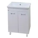 Тумба с раковиной напольная Emmy Монтана 50 см цвет белый