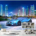 Фотообои флизелиновые Dekor vinil Спортивный автомобиль 300x270 см 9218_dv