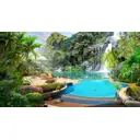 Фотообои Divino Бассейн у водопада 500x270 см F-069