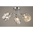 Люстра потолочная Мелодия света 000067889 3 лампы 9 м² цвет серый/серебристый