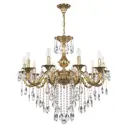 Люстра подвесная Bohemia Ivele Crystal Al79101.10.250.b.g 10 ламп 20 м² цвет жёлтый/золотой