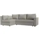 Диван Лига Диванов Мансберг 121536L 230x90x141 см рогожка цвет амур бежевый