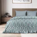 Комплект постельного белья Wenge Decor 2-спальный перкаль бирюзовый
