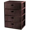Комод Эльфпласт Elegance 55x81x41 см пластик цвет коричневый