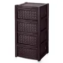Комод Эльфпласт Виолла 39x82x39 см пластик цвет коричневый