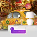 Фотообои флизелиновые Первое ателье 200x125 см Легендарный Жук граффити pw94962-2