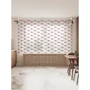 Тюль Joyarty "Такса в новогоднем свитере" на шторной ленте, 180x145, цвет белый