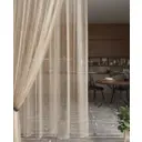 Тюль органза "Дождик" р-р 400x260 цвет бежевый на шторной ленте
