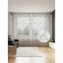 Тюль JoyArty Черно-белые тропики 265 см tul_378472_145x265