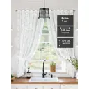Тюль для кухни на шторной ленте At Home Мулита-01 145x170 см цвет белый