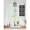 Тюль для кухни на шторной ленте At Home Мулита-03 145x170 см цвет белый