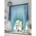 Тюль на шторной ленте At Home Ровернес 200x145 см цвет синий, голубой