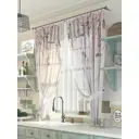 Тюль на шторной ленте At Home Бранчис 300x150 см цвет розовый