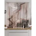 Тюль для кухни на шторной ленте At Home Феленгис 150x180 см цвет серый