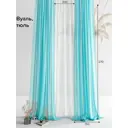 Тюль на шторной ленте At Home Мирела 300x270 см цвет тиффани