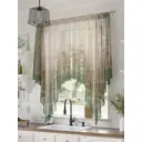Тюль на шторной ленте At Home Камиленс 200x145 см цвет зеленый