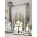 Тюль на шторной ленте At Home Лиминес 200x145 см цвет серый