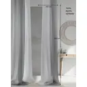 Тюль на шторной ленте At Home Децима-01 200x260 см цвет белый