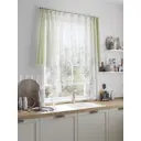 Тюль Comfy Way TD-534292 на шторной ленте, 145x200 см, цвет зеленый