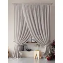 Тюль на шторной ленте At Home Нариа 300x260 см цвет серый