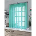 Тюль на шторной ленте At Home Вет 300x180 см цвет тиффани