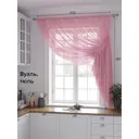 Тюль на шторной ленте At Home Шерин 300x180 см цвет розовый