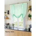 Тюль на шторной ленте At Home Лайкс 150x150 см цвет тиффани