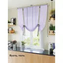 Тюль на шторной ленте At Home Лайкс 150x150 см цвет сиренево-серый
