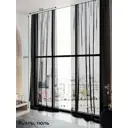 Тюль на шторной ленте At Home Элентис 150x260 см цвет черный
