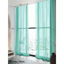 Тюль на шторной ленте At Home Элентис 150x260 см цвет тиффани