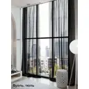 Тюль на шторной ленте At Home Сиприон 150x290 см цвет черный