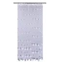 Тюль на шторной ленте I-Linen Шарики 300x250 см цвет зеленый