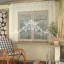 Тюль на шторной ленте для кухни Лентабел Р.Е687Н 210x155 см цвет белый