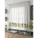 Тюль на шторной ленте для кухни Helga Коргола 300x150 см цвет белый