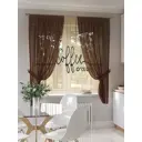 Тюль на шторной ленте At Home Таминс 300x150 см цвет бежевый